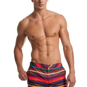 💕MR TURK (TRINA TURK)💕 Striped Chico Swim Trunks
